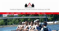 Desktop Screenshot of frankfurter-regattaverein.de