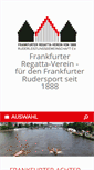 Mobile Screenshot of frankfurter-regattaverein.de