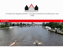 Tablet Screenshot of frankfurter-regattaverein.de